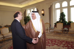 رئيس الوزراء الشيخ حمد بن جاسم يستقبل رئيس الهيئة التنفيذية لحزب القوات اللبنانية – 12 مارس 2009