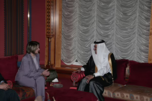 رئيس الوزراء وزير الخارجية الشيخ حمد بن جاسم يستقبل رئيسة مجلس النواب الأمريكي – 10 مايو 2009