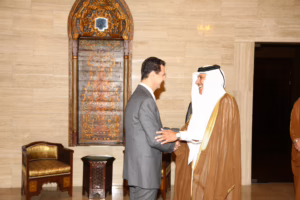 الشيخ حمد بن جاسم بن جبر آل ثاني يزور دمشق ويلتقي الرئيس السوري – 12 سبتمبر 2009