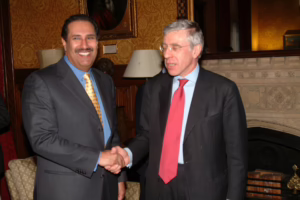 الشيخ حمد بن جاسم يلتقي وزيري الخارجية والدفاع البريطانيين في لندن – 9 مارس 2004