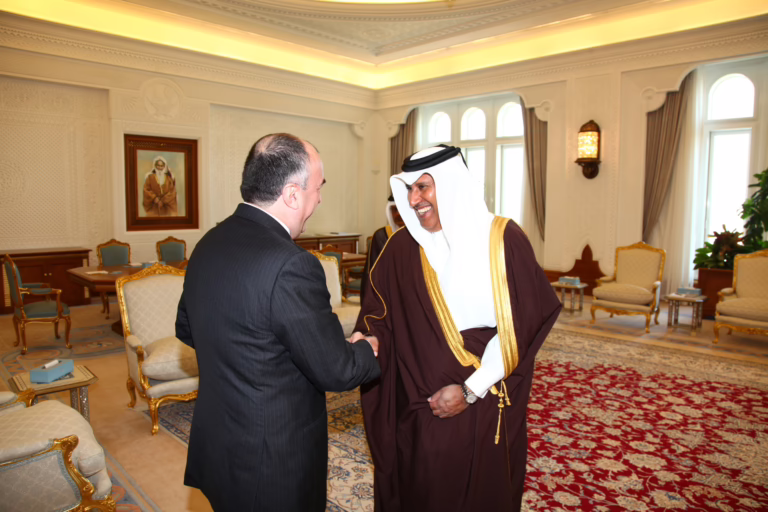 رئيس مجلس الوزراء وزير الخارجية الشيخ حمد بن جاسم بن جبر آل ثاني يستقبل وزير خارجية أذربيجان – 12 يناير 2010