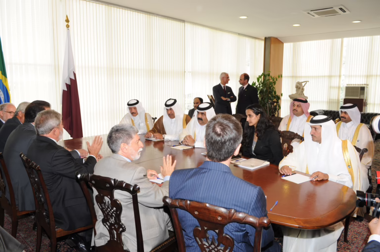 سمو الأمير الشيخ حمد بن خليفة آل ثاني يجري مباحثات مع رئيس البرازيل في برازيليا – 20 يناير 2010