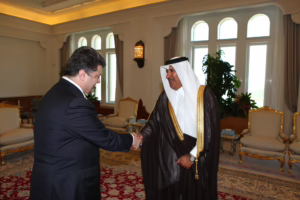 معالي رئيس مجلس الوزراء وزير الخارجية الشيخ حمد بن جاسم بن جبر آل ثاني يستقبل وزير خارجية أوكرانيا – 22 فبراير 2010