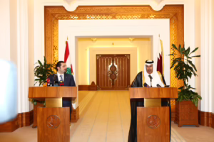 معالي رئيس مجلس الوزراء وزير الخارجية يستقبل دولة رئيس مجلس الوزراء اللبناني في الدوحة – 28 فبراير 2010