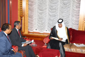 معالي رئيس مجلس الوزراء وزير الخارجية الشيخ حمد بن جاسم بن جبر آل ثاني يتسلّم رسالة من الرئيس الإريتري في الدوحة – 8 مارس 2010