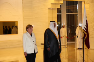 معالي رئيس مجلس الوزراء وزير الخارجية الشيخ حمد بن جاسم بن جبر آل ثاني يستقبل المستشارة الألمانية أنجيلا ميركل – 26 مايو 2010