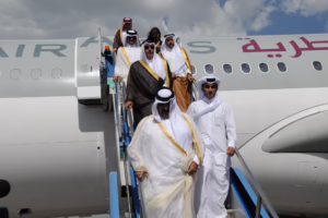 سمو الأمير الشيخ حمد بن خليفة آل ثاني يلتقي رئيس وزراء تركيا رجب طيب أردوغان ويقدم التعازي في شهداء أسطول الحرية – 2 يونيو 2010