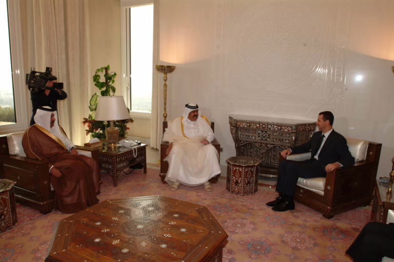 سمو الأمير حمد في زيارة إلى سوريا – 11 أكتوبر 2004