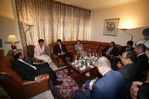 لقاء ولي العهد تميم بن حمد مع نائب الرئيس الكوبي كارلوس لاهي على هامش قمة عدم الانحياز– كوبا – 15 سبتمبر 2006