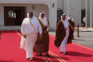 سمو الأمير الشيخ حمد بن خليفة آل ثاني يستقبل  الرئيس الإريتري في الدوحة – 5 مارس 2007