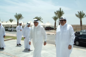 سمو الأمير الشيخ حمد بن خليفة آل ثاني يحضر عرض خطة مشروع إعمار وتطوير الدوحة – 8 مايو 2007