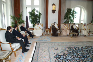 سمو الأمير الشيخ حمد بن خليفة آل ثاني يستقبل وزير الخارجية السوري في الدوحة – 21 مارس 2007