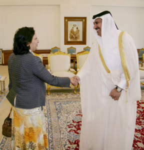 معالي رئيس مجلس الوزراء وزير الخارجية يستقبل رئيسة الجمعية العامة للأمم المتحدة – 18 يونيو 2007