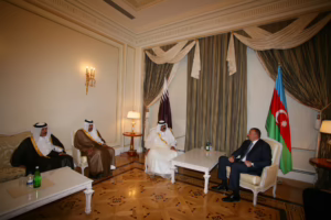 سمو الأمير حمد بن خليفة في زيارة إلي أذربيجان في باكو – 28 أغسطس 2007