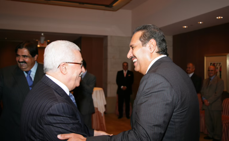 رئيس الوزراء وزير الخارجية حمد بن جاسم يلتقي الرئيس الفلسطيني و وزير الخارجية الكويتي في نيويورك – 27 سبتمبر 2007