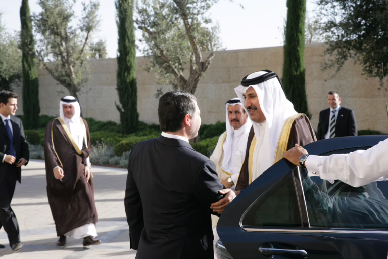 الملك عبدالله بن الحسين يستقبل رئيس الوزراء القطري حمد بن جاسم – 5 نوفمبر 2007