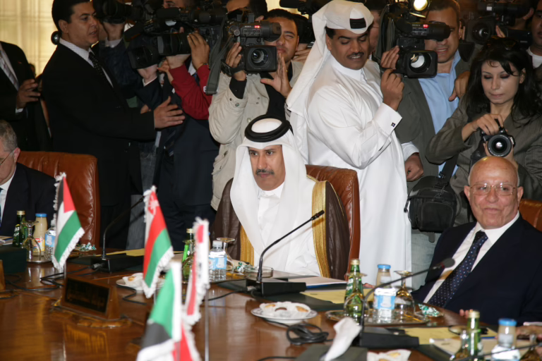 الشيخ حمد بن جاسم في اجتماع اللجنة الوزارية لمبادرة السلام العربية بالقاهرة في يومه الثاني – 23 نوفمبر 2007