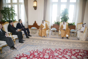 رئيس الوزراء حمد بن جاسم يستقبل توني بلير في الدوحة – 11 ديسمبر 2007