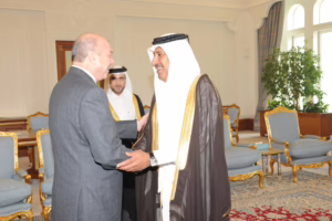 معالي رئيس مجلس الوزراء وزير الخارجية الشيخ حمد بن جاسم بن جبر آل ثاني يستقبل رئيس مجلس النواب الأردني – 10 يناير 2011