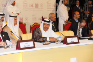 معالي رئيس مجلس الوزراء وزير الخارجية الشيخ حمد بن جاسم بن جبر آل ثاني يفتتح منتدى المستقبل السابع في الدوحة – 13 يناير 2011