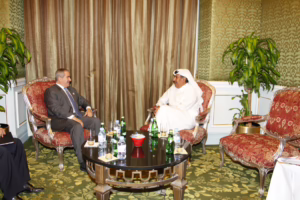 معالي رئيس مجلس الوزراء وزير الخارجية الشيخ حمد بن جاسم بن جبر آل ثاني يلتقي وزير الخارجية الأردني ناصر جودة في الدوحة – 13 يناير 2011