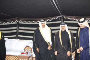 معالي رئيس مجلس الوزراء وزير الخارجية الشيخ حمد بن جاسم بن جبر آل ثاني فى حفل زفاف نجله الشيخ محمد بن حمد بن جاسم آل ثاني في الدوحة – 14 يناير 2011