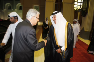 معالي رئيس مجلس الوزراء وزير الخارجية الشيخ حمد بن جاسم بن جبر آل ثاني يعقد مباحثات الدورة الرابعة للجنة العليا المغربية القطرية في الدوحة – 23 فبراير 2011