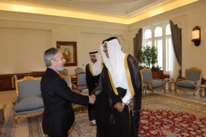 معالي رئيس مجلس الوزراء وزير الخارجية الشيخ حمد بن جاسم بن جبر آل ثاني يستقبل وزير خارجية البرازيل في الدوحة – 9 مارس 2011