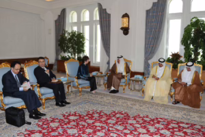 معالي رئيس مجلس الوزراء وزير الخارجية الشيخ حمد بن جاسم بن جبر آل ثاني يستقبل الممثلة العليا للاتحاد الأوروبي للشؤون الخارجية والسياسة الأمنية في الدوحة – 19 أبريل 2011