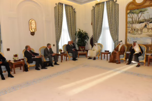 سمو الأمير الشيخ حمد بن خليفة آل ثاني يستقبل رئيس بيلاروسيا ألكسندر لوكاتشينكو في الدوحة – 15 أغسطس 2011