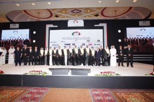 معالي رئيس مجلس الوزراء وزير الخارجية الشيخ حمد بن جاسم بن جبر آل ثاني يفتتح المؤتمر الخليجي للنقل والسكك الحديدية في الدوحة – 17 أكتوبر 2011