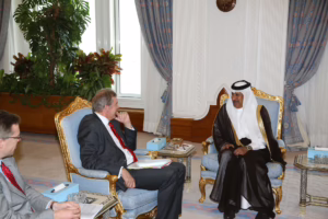 معالي رئيس مجلس الوزراء وزير الخارجية الشيخ حمد بن جاسم بن جبر آل ثاني يستقبل مستشار الأمن القومي البريطاني الدوحة – 9 يناير 2013