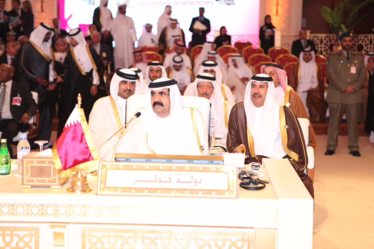 سمو الأمير الشيخ حمد بن خليفة آل ثاني يفتتح القمة العربية الرابعة والعشرين في الدوحة – 26 مارس 2013