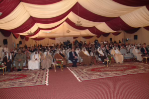 سمو الأمير الشيخ حمد بن خليفة آل ثاني يضع حجر الأساس لمطار الدوحة الدولي الجديد في الدوحة – 11 يناير 2005