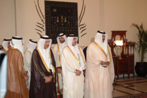 سمو الأمير الشيخ حمد بن خليفة آل ثاني يعقد جلسة مباحثات مع رئيس وزراء الهند في نيودلهي – 14 أبريل 2005