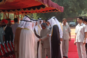 سمو الأمير الشيخ حمد بن خليفة آل ثاني يلتقي رئيس جمهورية الهند في نيودلهي – 14 أبريل 2005
