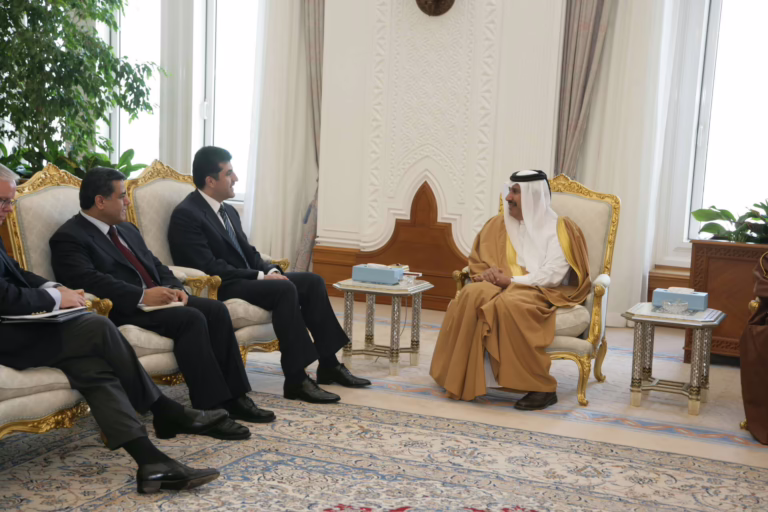 معالي رئيس مجلس الوزراء وزير الخارجية الشيخ حمد بن جاسم بن جبر آل ثاني يستقبل نيجيرفان برزاني في الدوحة – 17 فبراير 2008