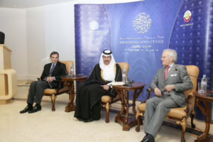 معالي رئيس مجلس الوزراء وزير الخارجية الشيخ حمد بن جاسم بن جبر آل ثاني يفتتح مركز بروكنجز الدوحة – 17 فبراير 2008
