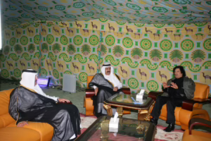 سمو الأمير الشيخ حمد بن خليفة آل ثاني يلتقي العقيد معمر القذافي في دمشق – 30 مارس 2008
